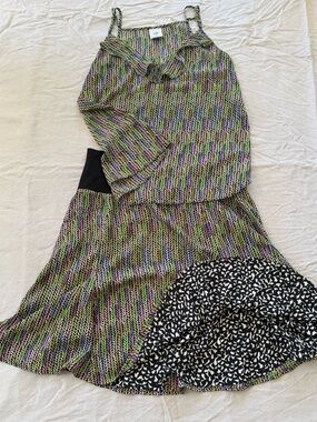 Cabi Together Top & Reversible Skirt Set Spring 2025 #6735 #6755 [Size Small]